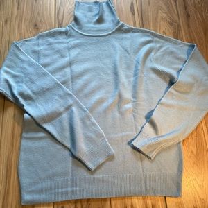 JENNIFER SCOTT- Lt. Blue Soft Turtleneck
